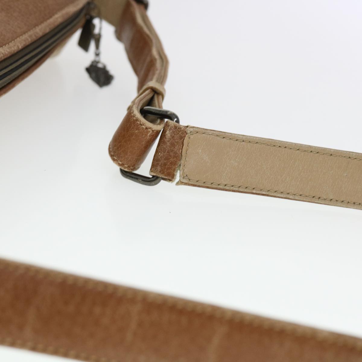 GUCCI Shoulder Bag Leather Brown ti1051