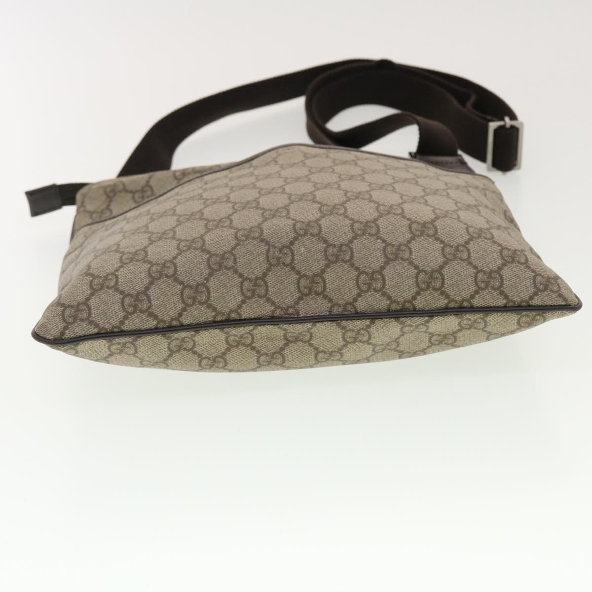 GUCCI GG Canvas Shoulder Bag PVC Leather Beige 141626 ti1052