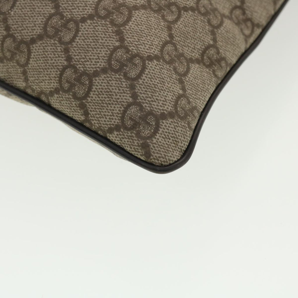GUCCI GG Canvas Shoulder Bag PVC Leather Beige 141626 ti1052