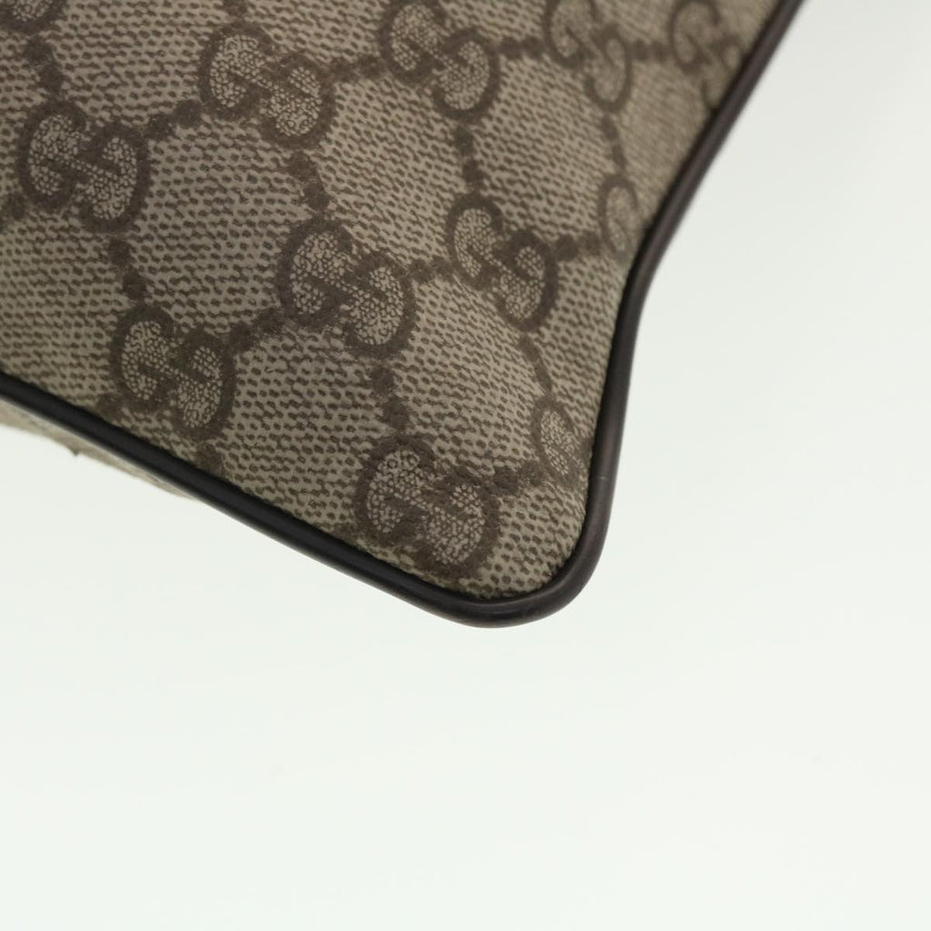 GUCCI GG Canvas Shoulder Bag PVC Leather Beige 141626 ti1052