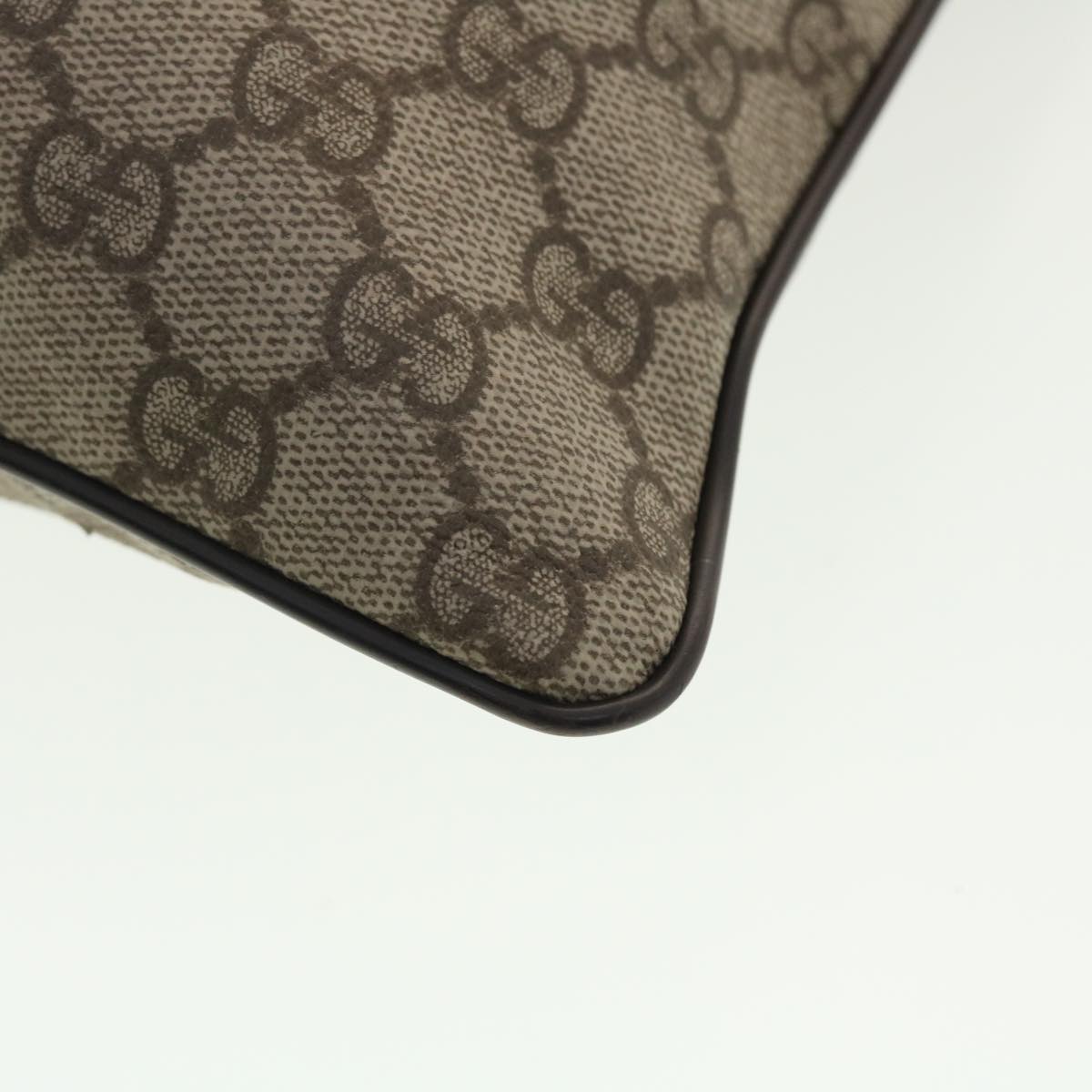 GUCCI GG Canvas Shoulder Bag PVC Leather Beige 141626 ti1052