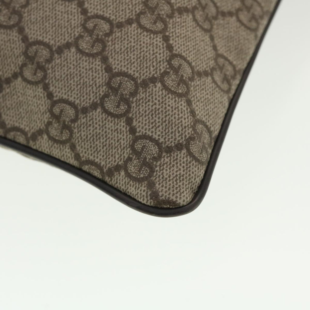 GUCCI GG Canvas Shoulder Bag PVC Leather Beige 141626 ti1052