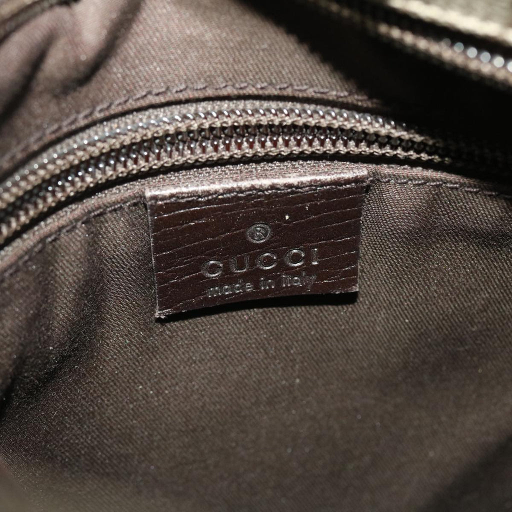 GUCCI GG Canvas Shoulder Bag PVC Leather Beige 141626 ti1052