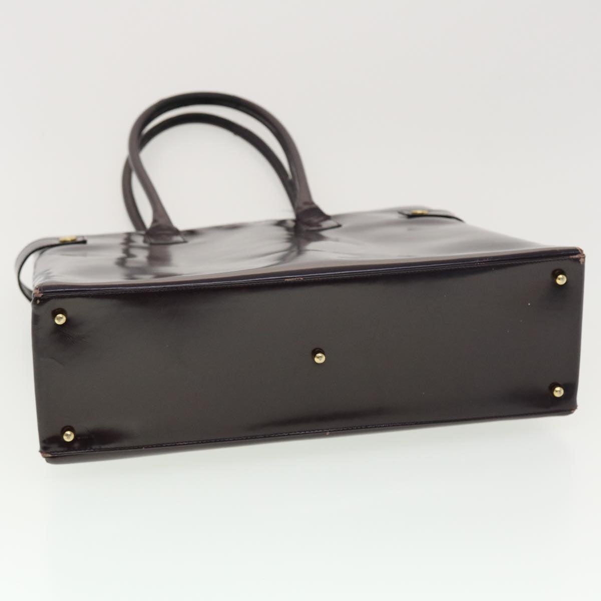 GUCCI Shoulder Bag Leather Purple ti1095