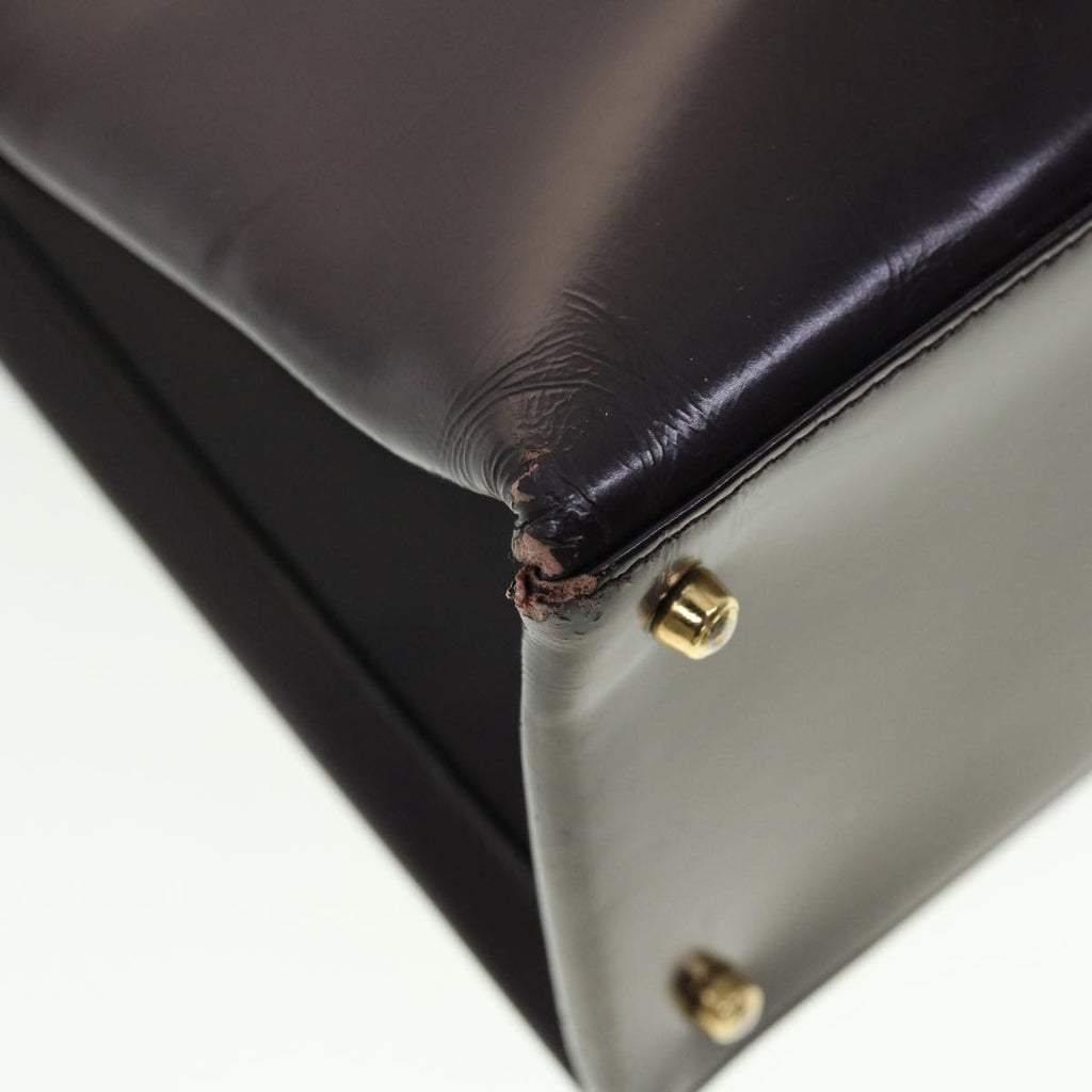 GUCCI Shoulder Bag Leather Purple ti1095