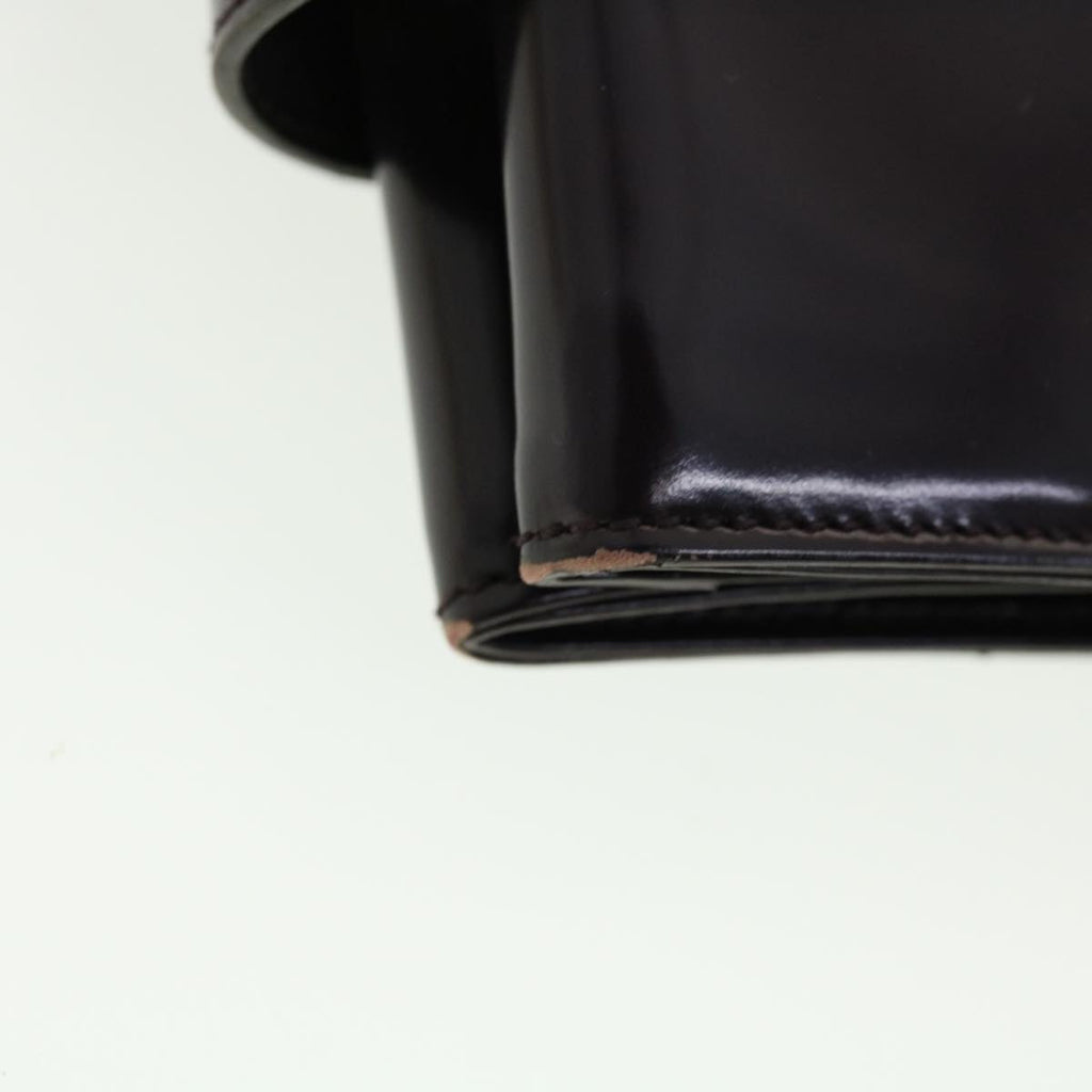 GUCCI Shoulder Bag Leather Purple ti1095
