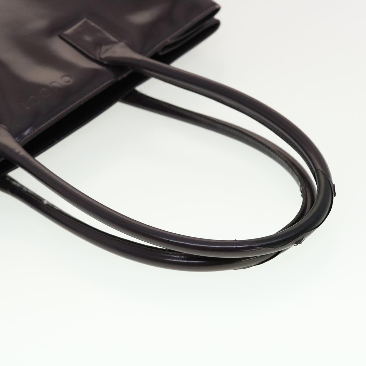 GUCCI Shoulder Bag Leather Purple ti1095
