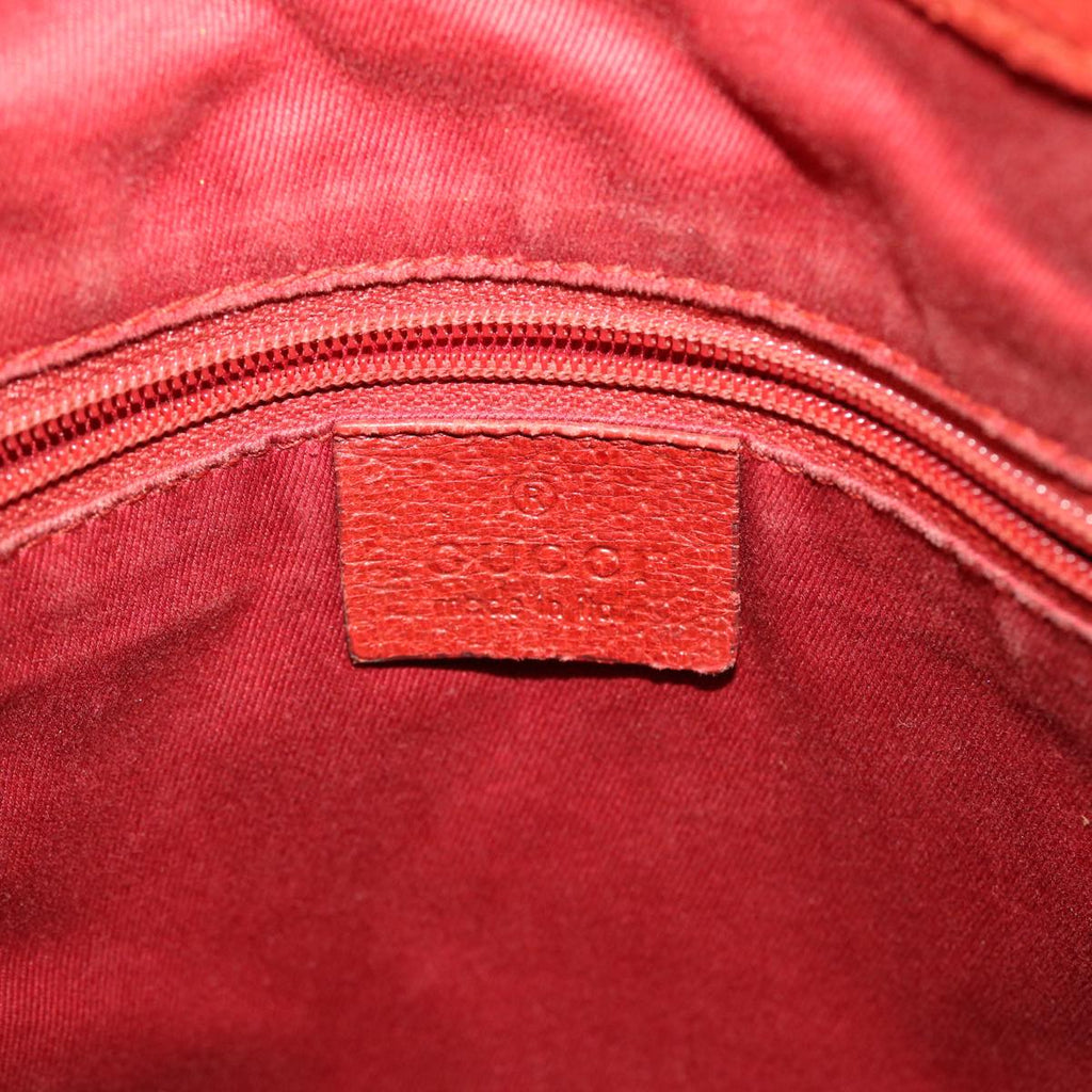GUCCI GG Canvas Tote Bag Red ti1130