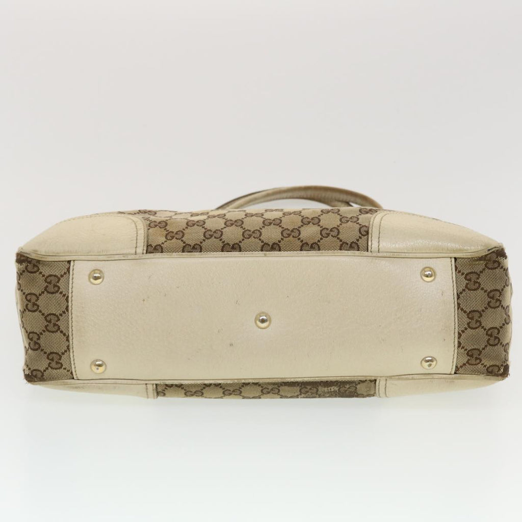 GUCCI GG Canvas Web Sherry Line Tote Bag Beige Green Red 163805 ti1131