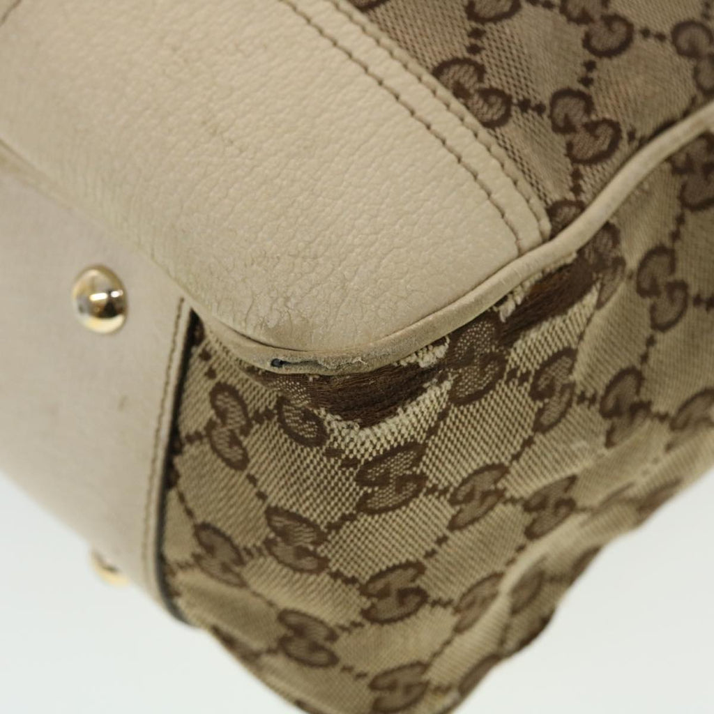 GUCCI GG Canvas Web Sherry Line Tote Bag Beige Green Red 163805 ti1131