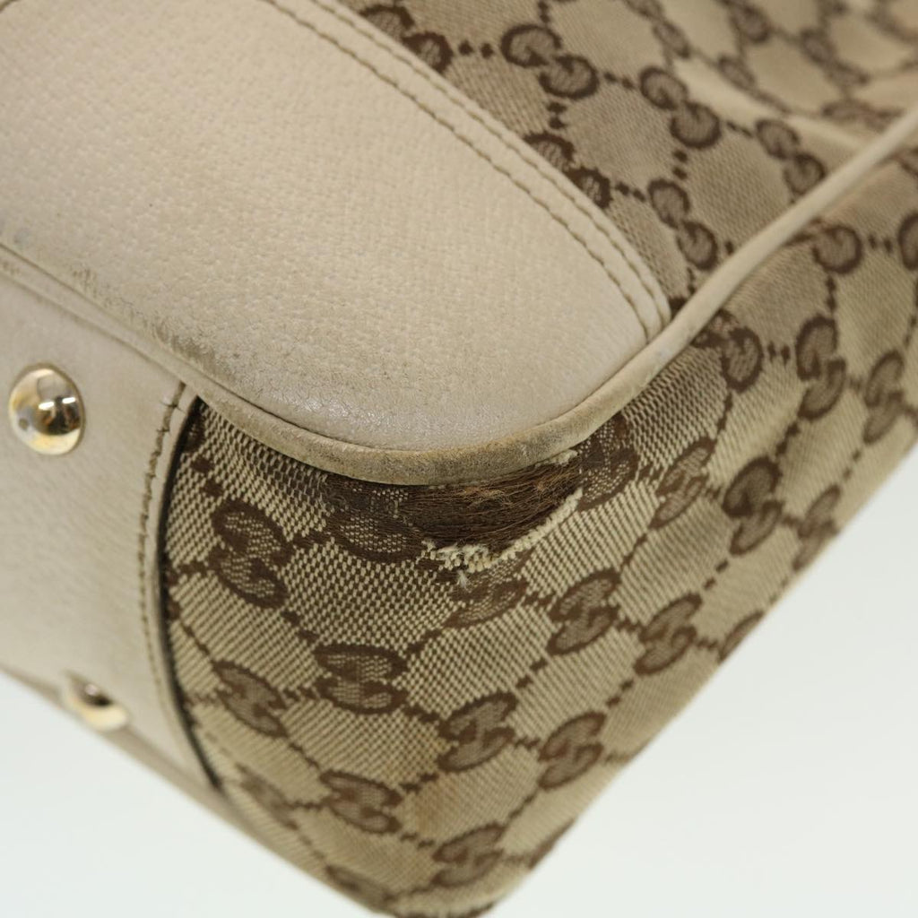 GUCCI GG Canvas Web Sherry Line Tote Bag Beige Green Red 163805 ti1131
