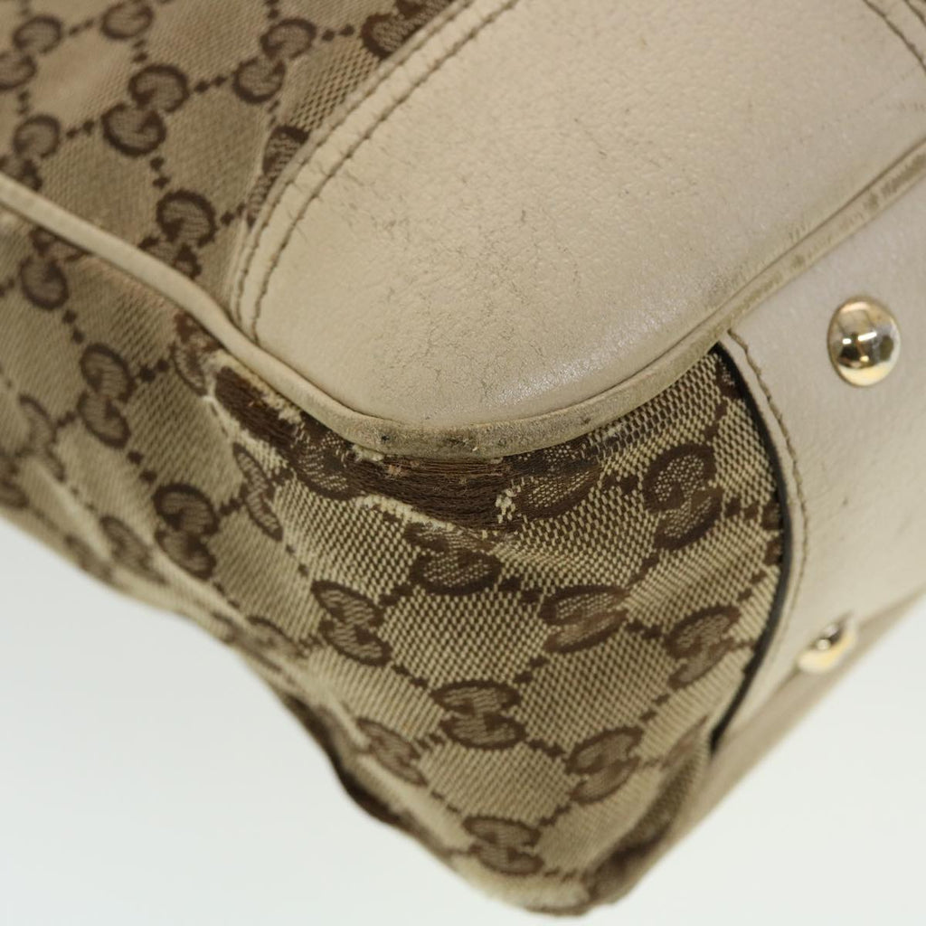 GUCCI GG Canvas Web Sherry Line Tote Bag Beige Green Red 163805 ti1131