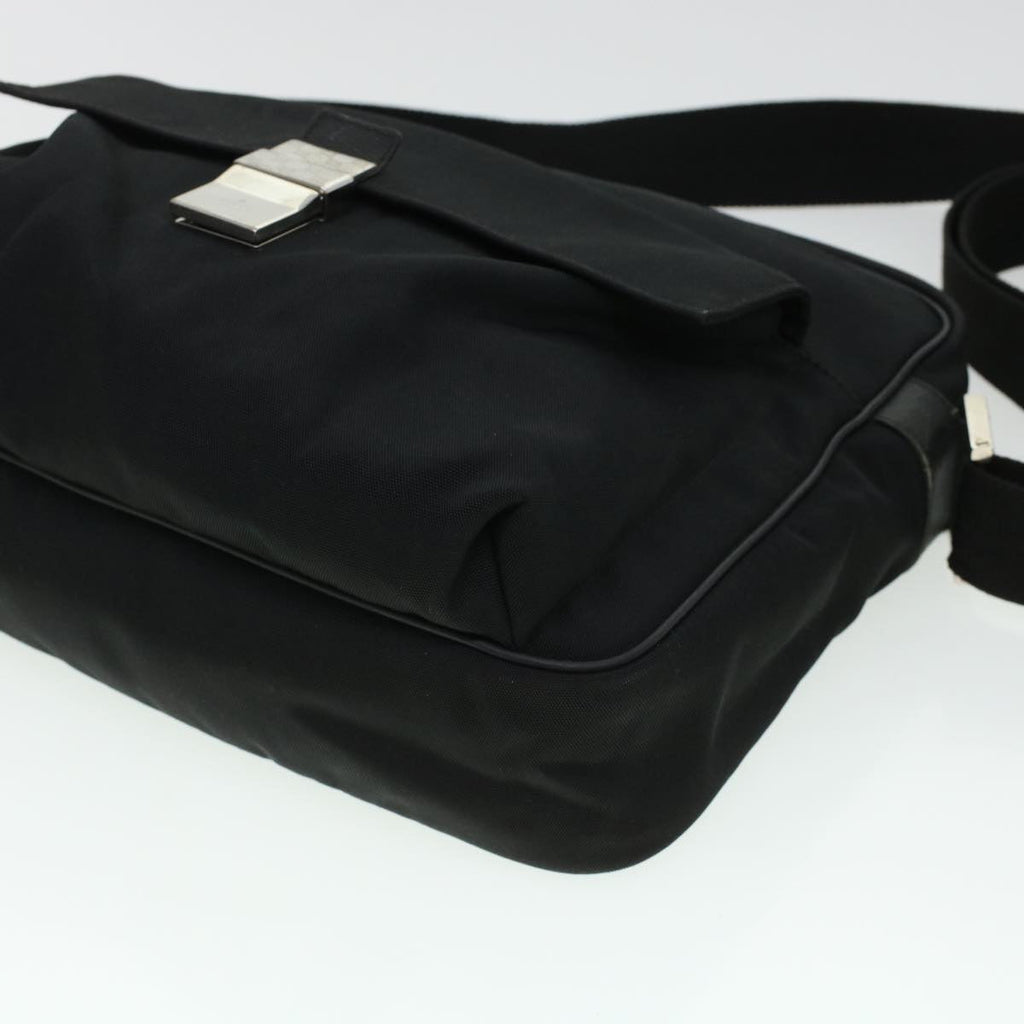GUCCI Shoulder Bag Canvas Black 146298 ti1133