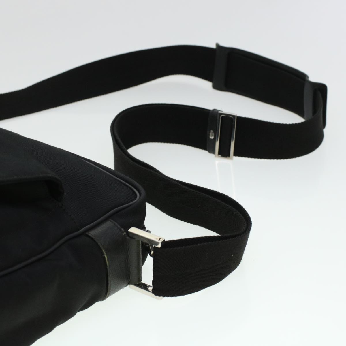 GUCCI Shoulder Bag Canvas Black 146298 ti1133