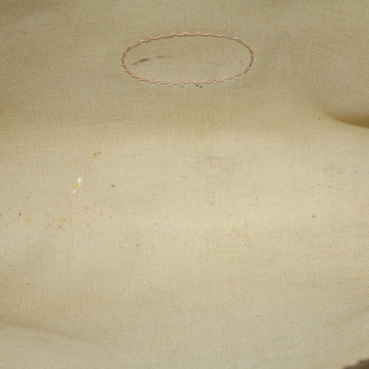 GUCCI GG Canvas Hand Bag PVC Leather Beige ti1150
