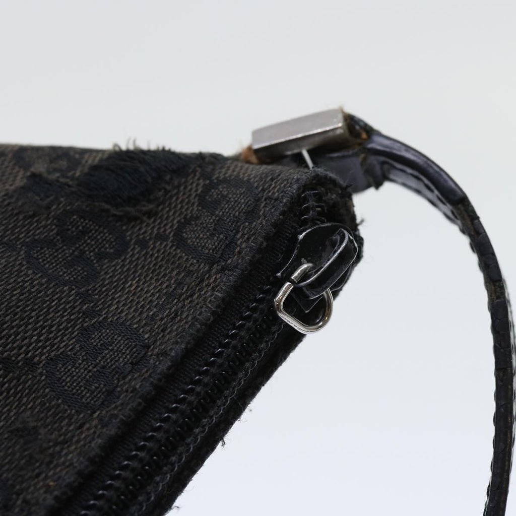 GUCCI GG Canvas Accessory Pouch 2Set Beige Black ti1192