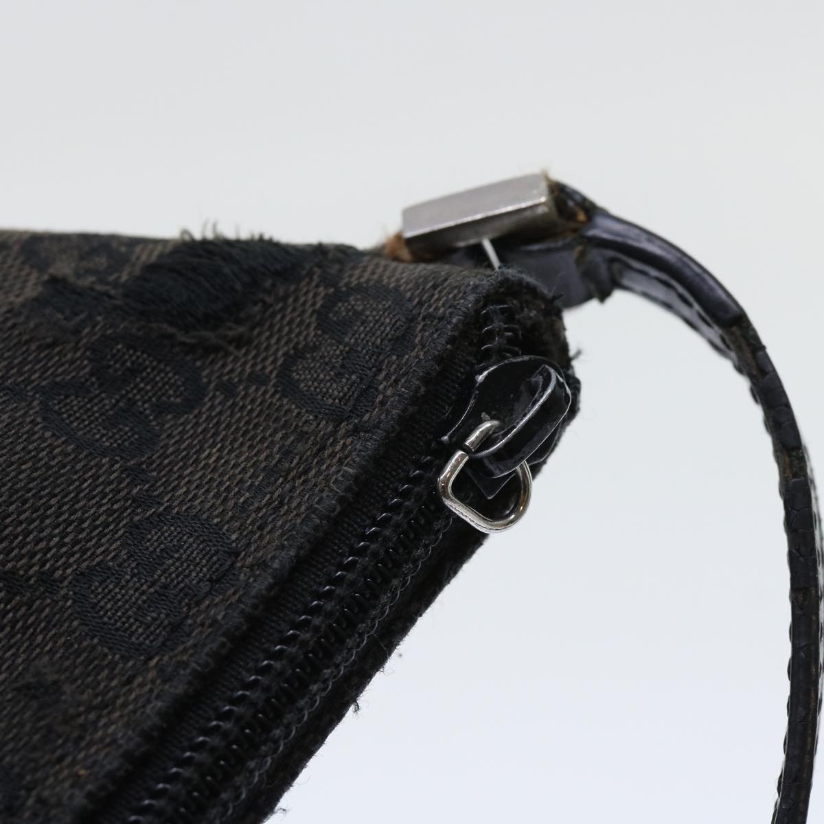 GUCCI GG Canvas Accessory Pouch 2Set Beige Black ti1192