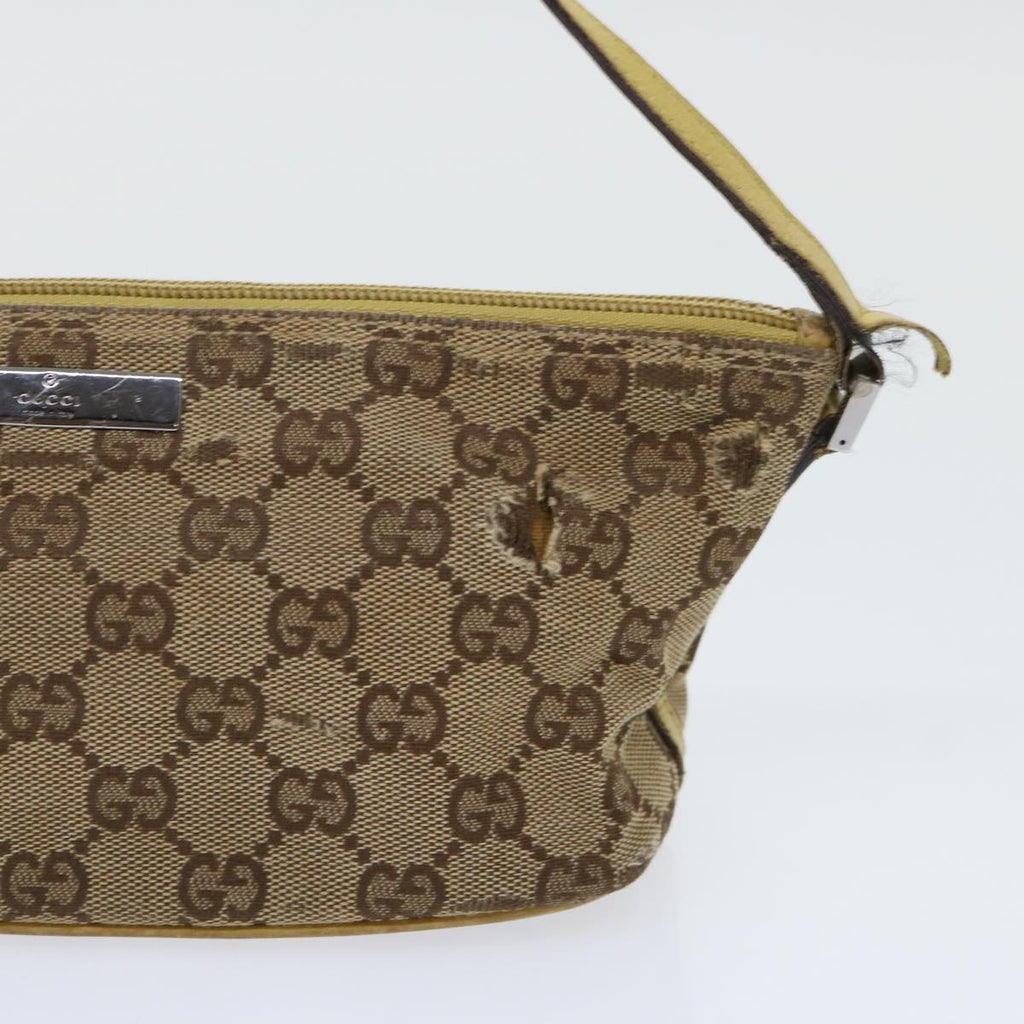 GUCCI GG Canvas Accessory Pouch 2Set Beige Black ti1192