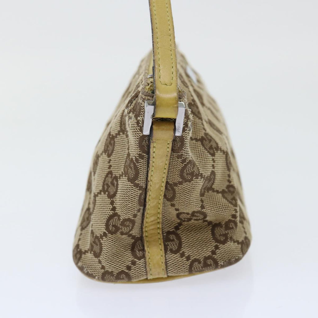 GUCCI GG Canvas Accessory Pouch 2Set Beige Black ti1192