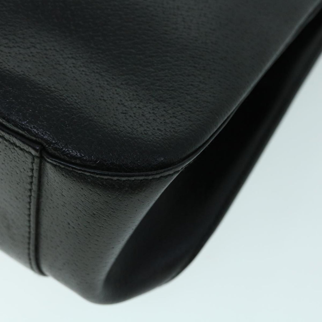 GUCCI Shoulder Bag Leather Black ti1242