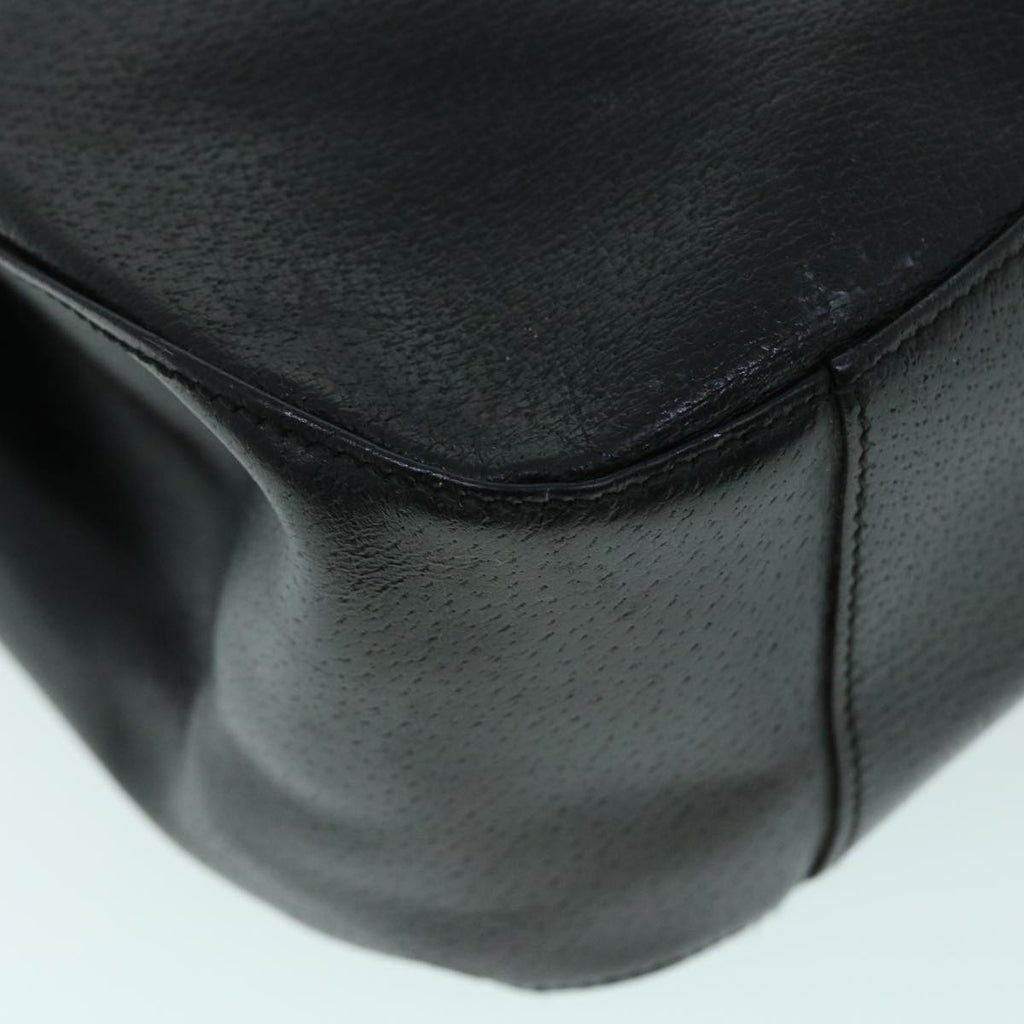 GUCCI Shoulder Bag Leather Black ti1242