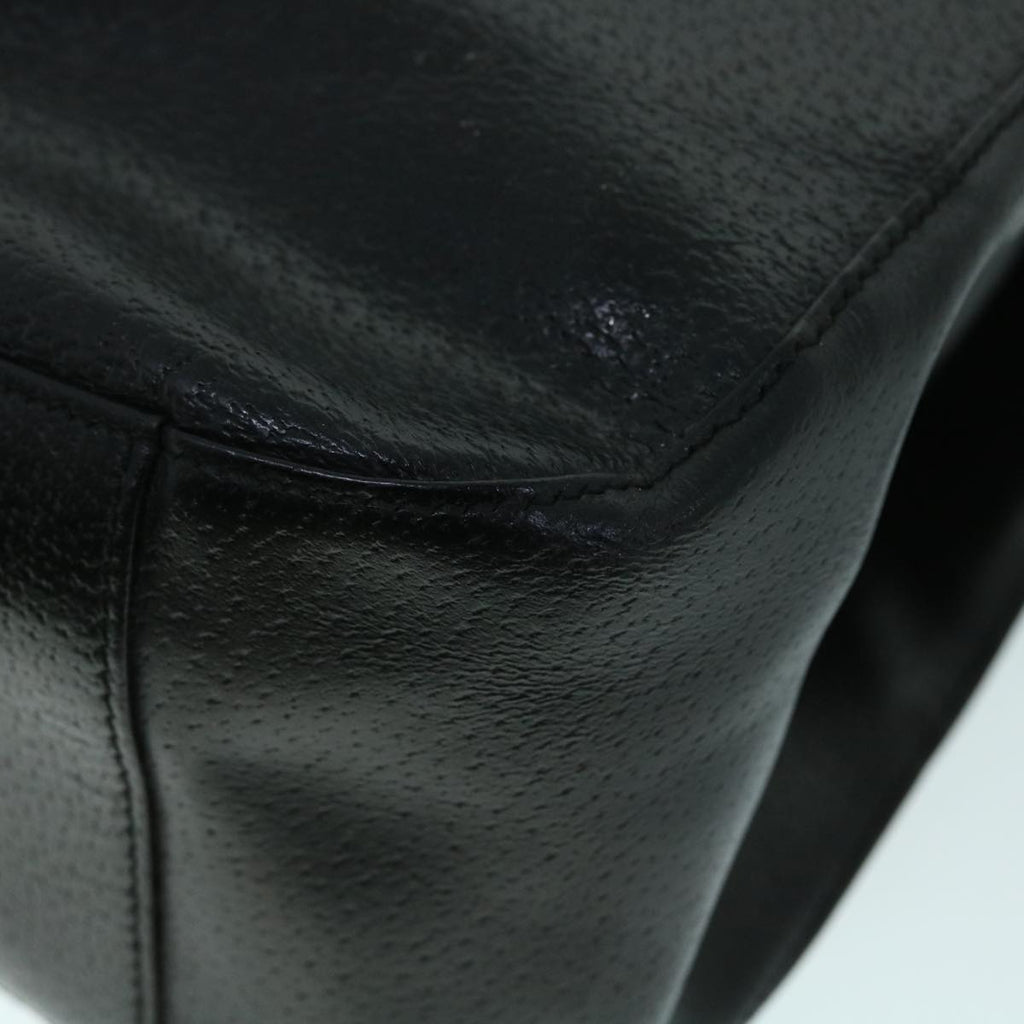 GUCCI Shoulder Bag Leather Black ti1242