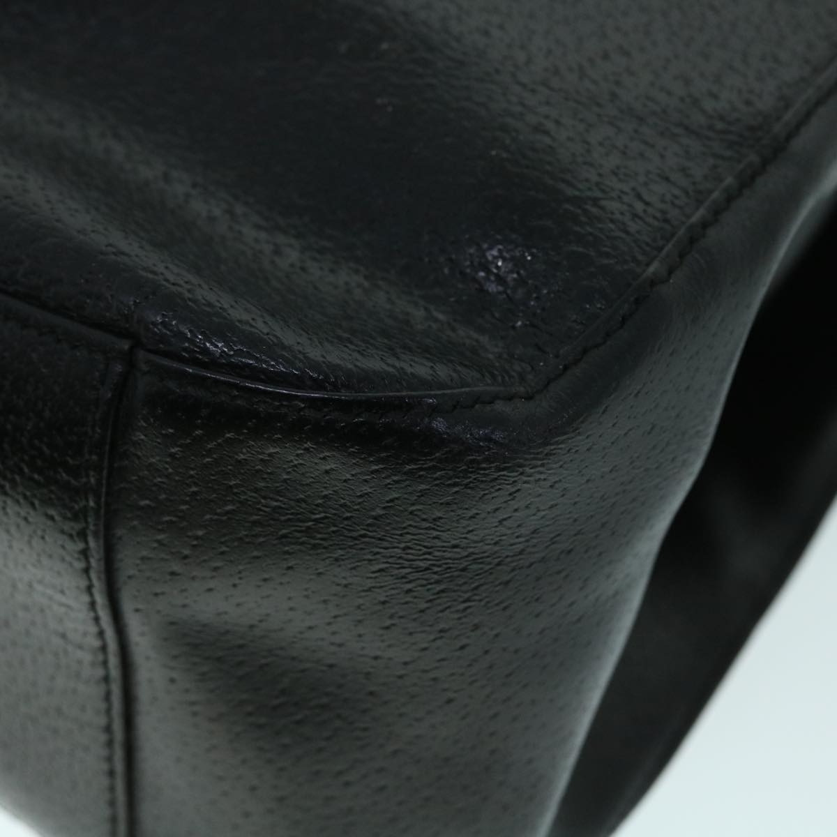 GUCCI Shoulder Bag Leather Black ti1242