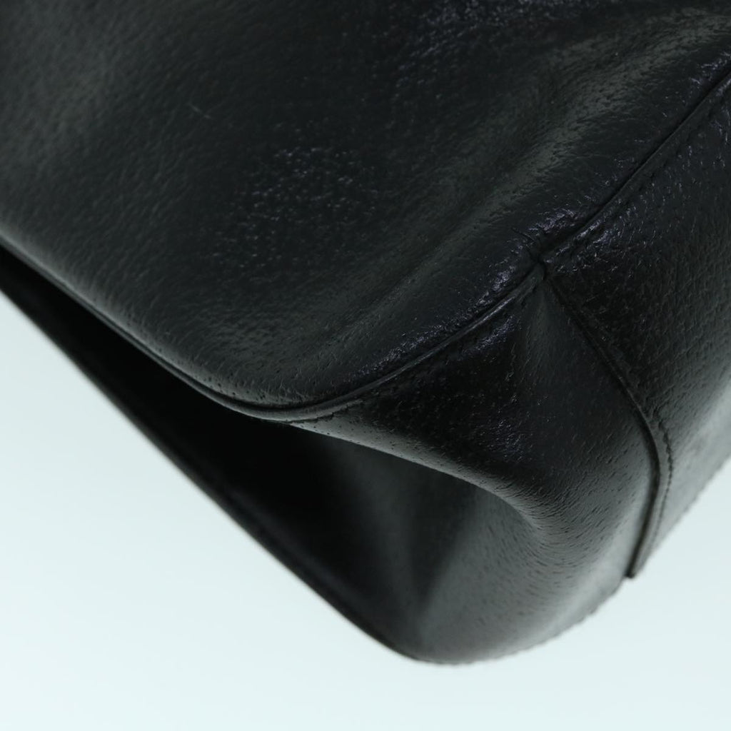 GUCCI Shoulder Bag Leather Black ti1242
