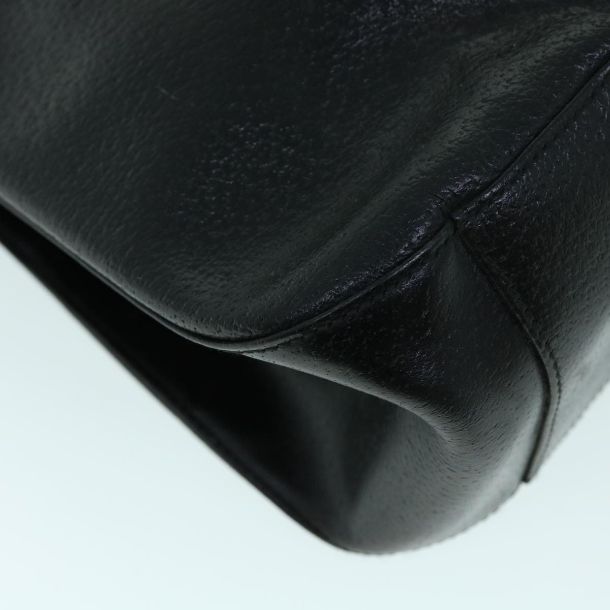 GUCCI Shoulder Bag Leather Black ti1242