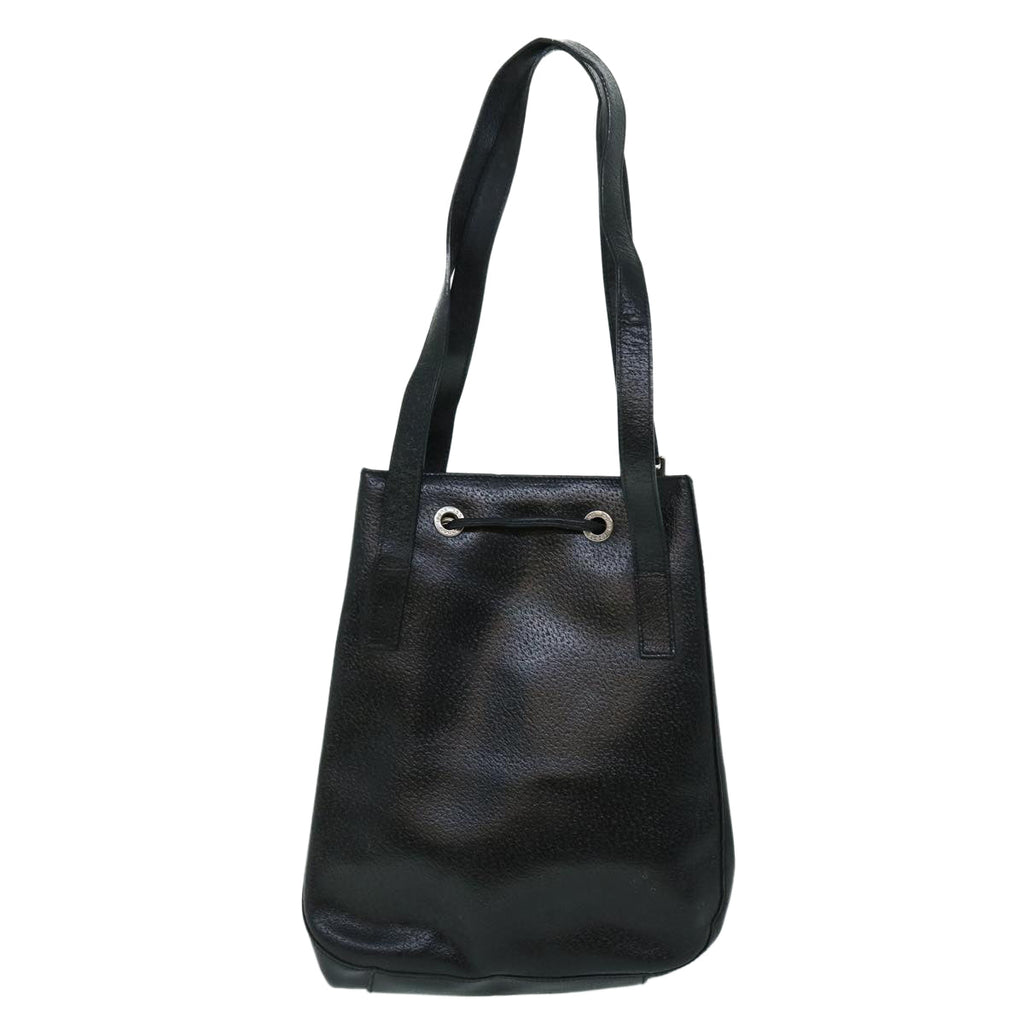 GUCCI Shoulder Bag Leather Black ti1242
