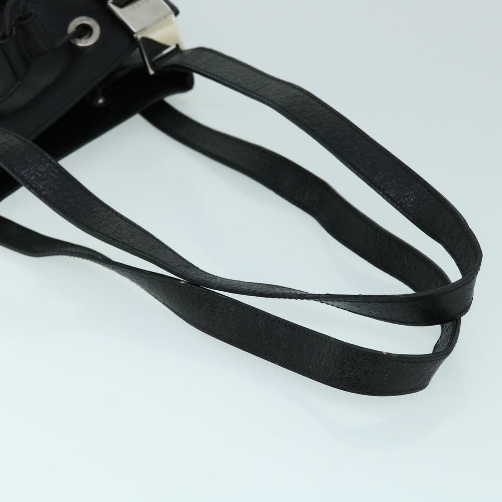 GUCCI Shoulder Bag Leather Black ti1242