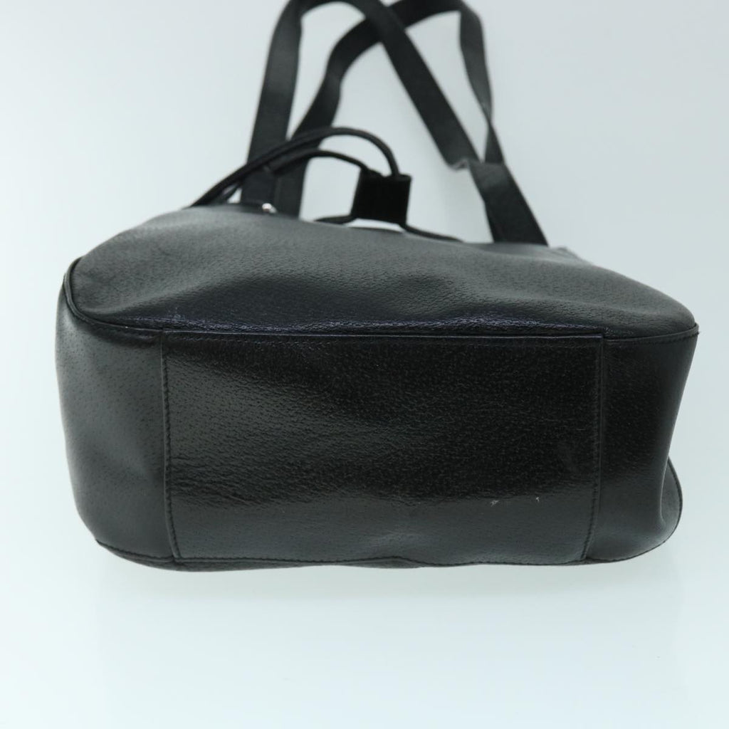 GUCCI Shoulder Bag Leather Black ti1242