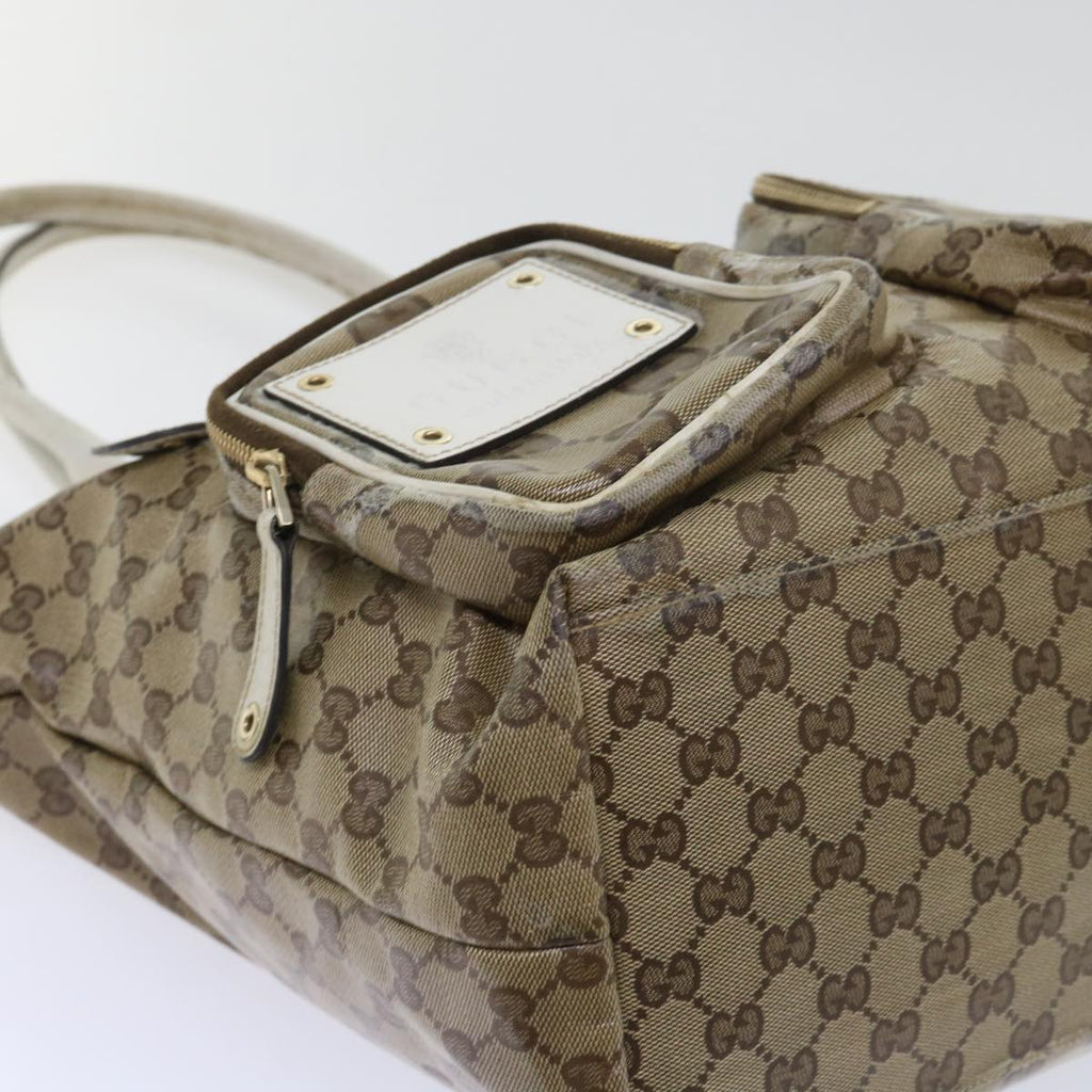 GUCCI GG Crystal Web Sherry Line Shoulder Bag Brown Red Green ti1254