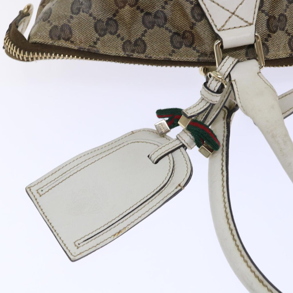 GUCCI GG Crystal Web Sherry Line Shoulder Bag Brown Red Green ti1254