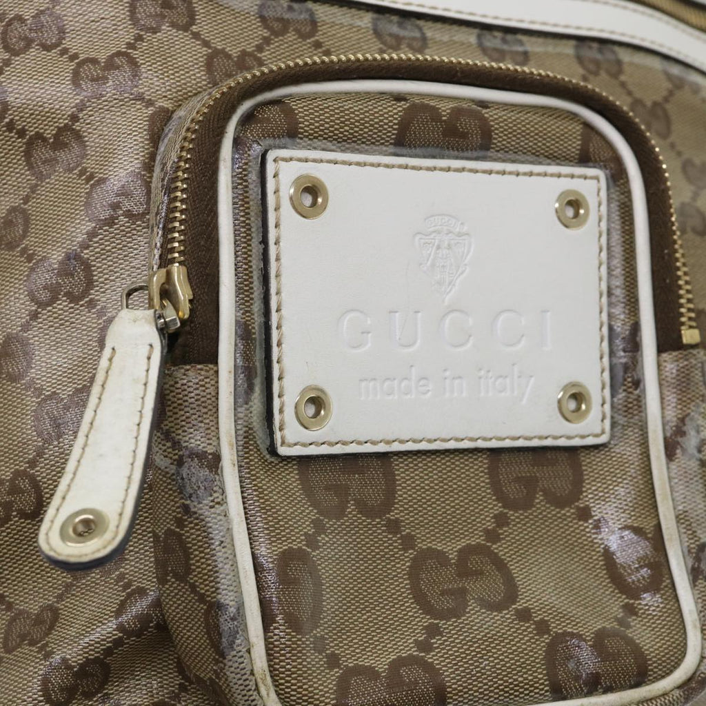 GUCCI GG Crystal Web Sherry Line Shoulder Bag Brown Red Green ti1254
