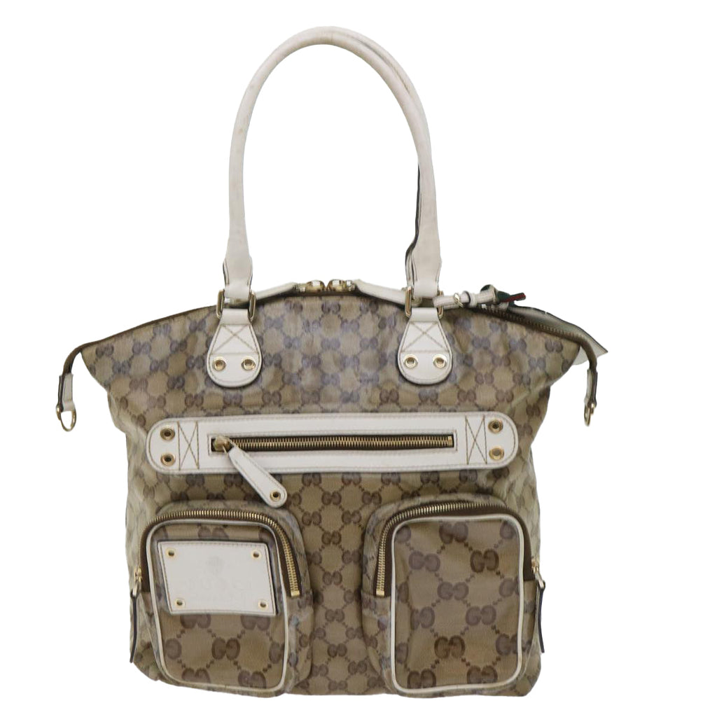 GUCCI GG Crystal Web Sherry Line Shoulder Bag Brown Red Green ti1254