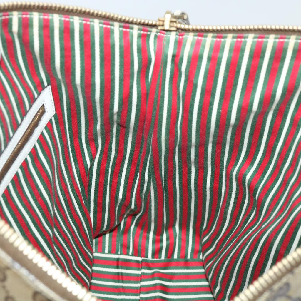 GUCCI GG Crystal Web Sherry Line Shoulder Bag Brown Red Green ti1254