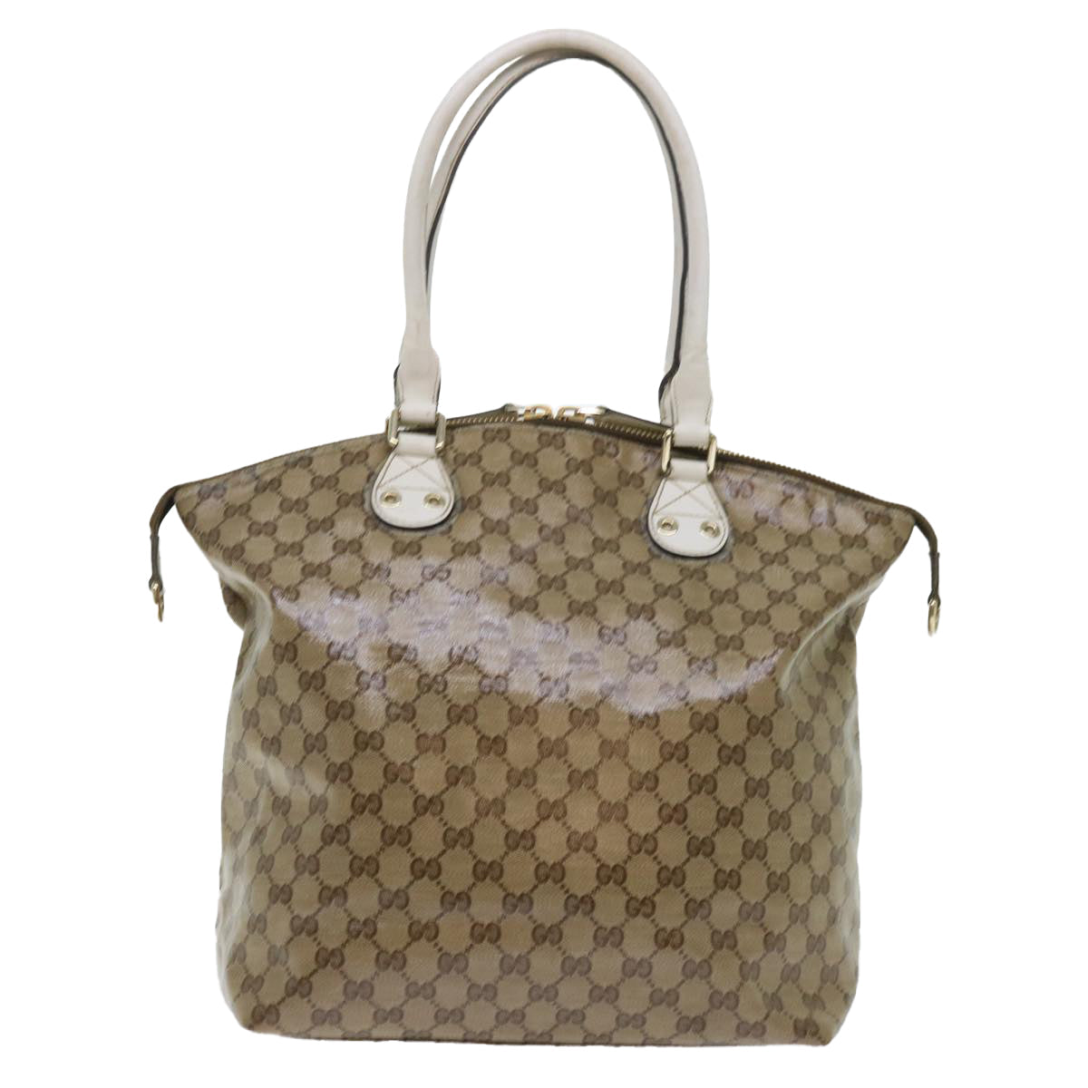 GUCCI GG Crystal Web Sherry Line Shoulder Bag Brown Red Green ti1254