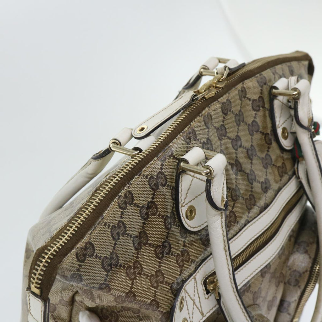 GUCCI GG Crystal Web Sherry Line Shoulder Bag Brown Red Green ti1254