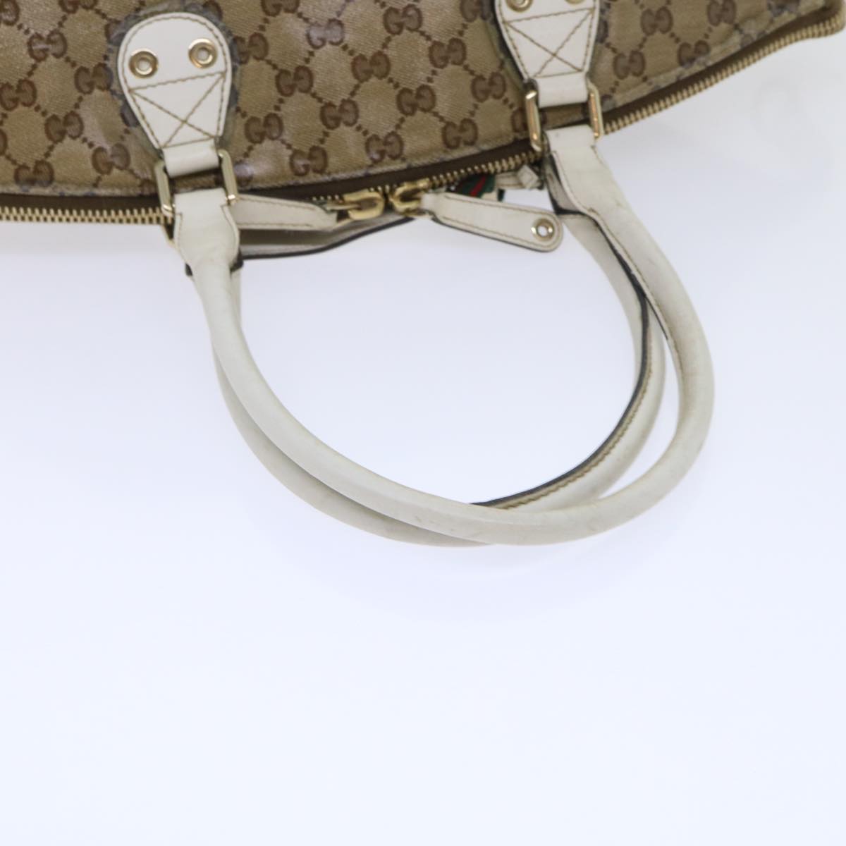GUCCI GG Crystal Web Sherry Line Shoulder Bag Brown Red Green ti1254
