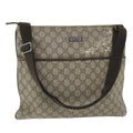 GUCCI GG Canvas Shoulder Bag Coated Canvas Beige 141198 ti1265
