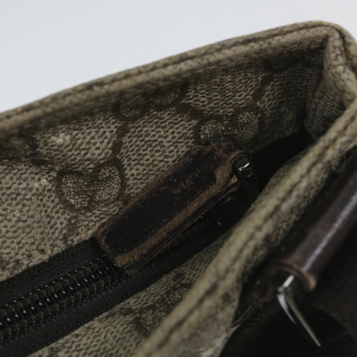 GUCCI GG Canvas Shoulder Bag Coated Canvas Beige 141198 ti1265