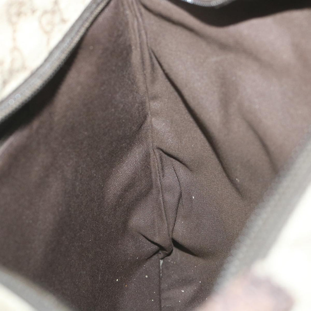 GUCCI GG Canvas Shoulder Bag Coated Canvas Beige 141198 ti1265