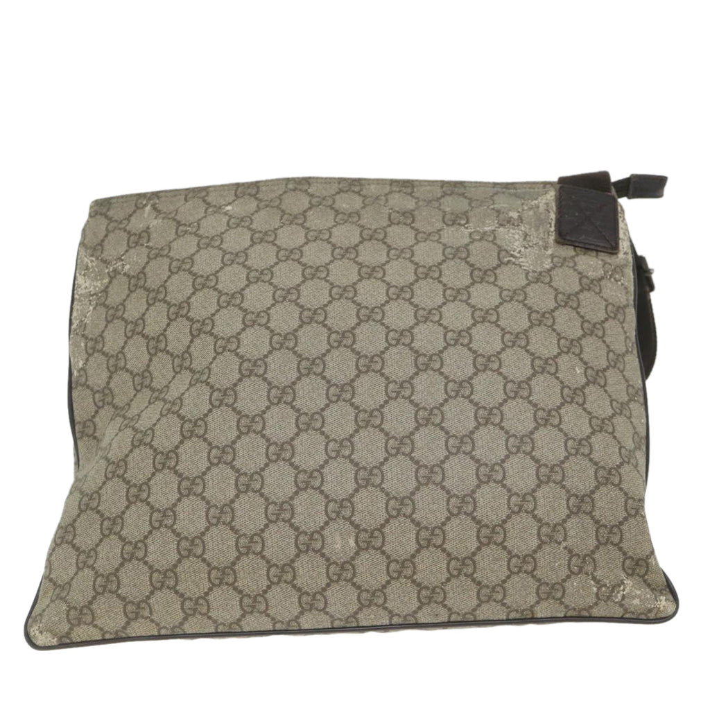 GUCCI GG Canvas Shoulder Bag Coated Canvas Beige 141198 ti1265