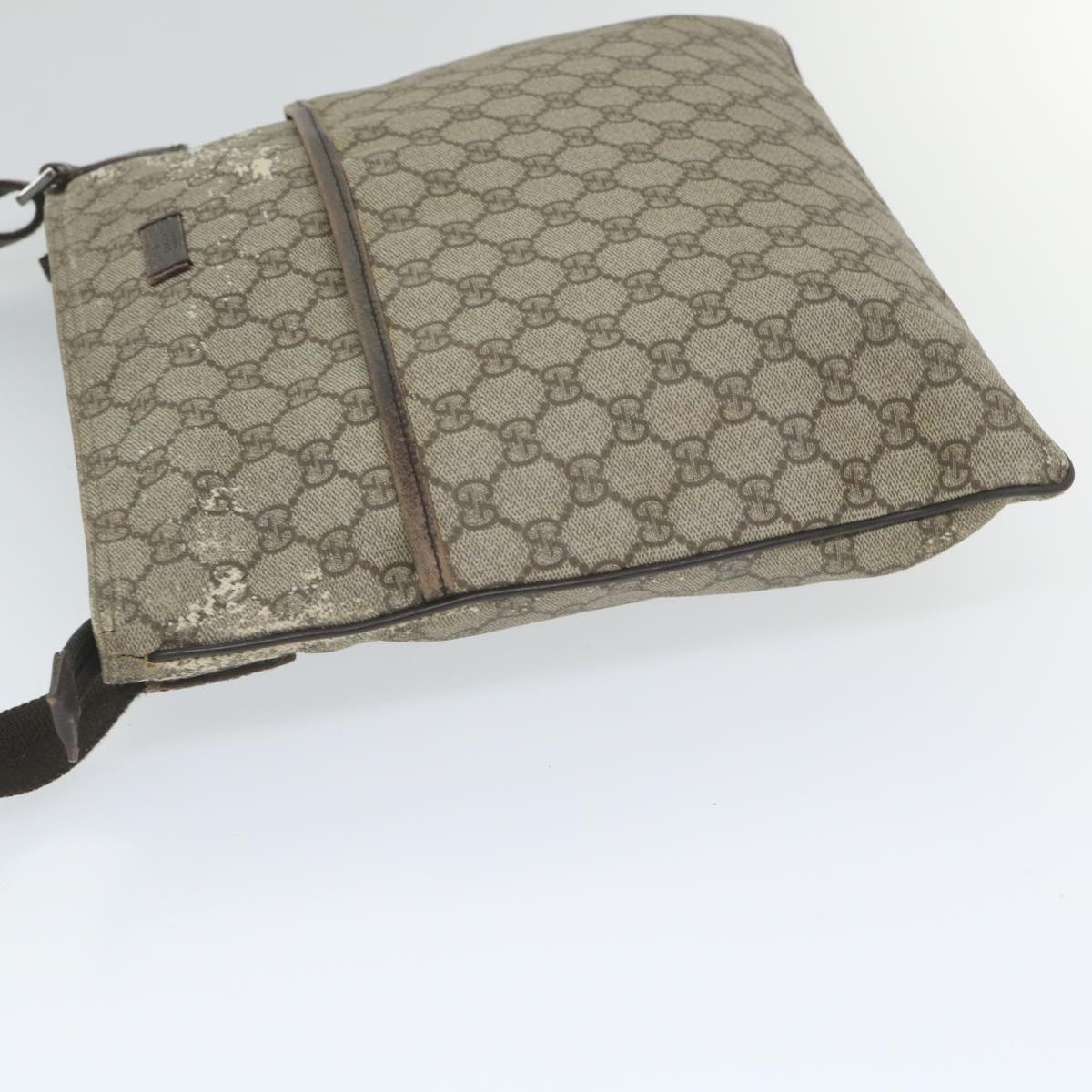 GUCCI GG Canvas Shoulder Bag Coated Canvas Beige 141198 ti1265