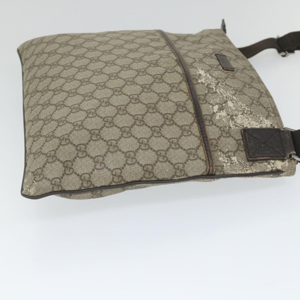 GUCCI GG Canvas Shoulder Bag Coated Canvas Beige 141198 ti1265