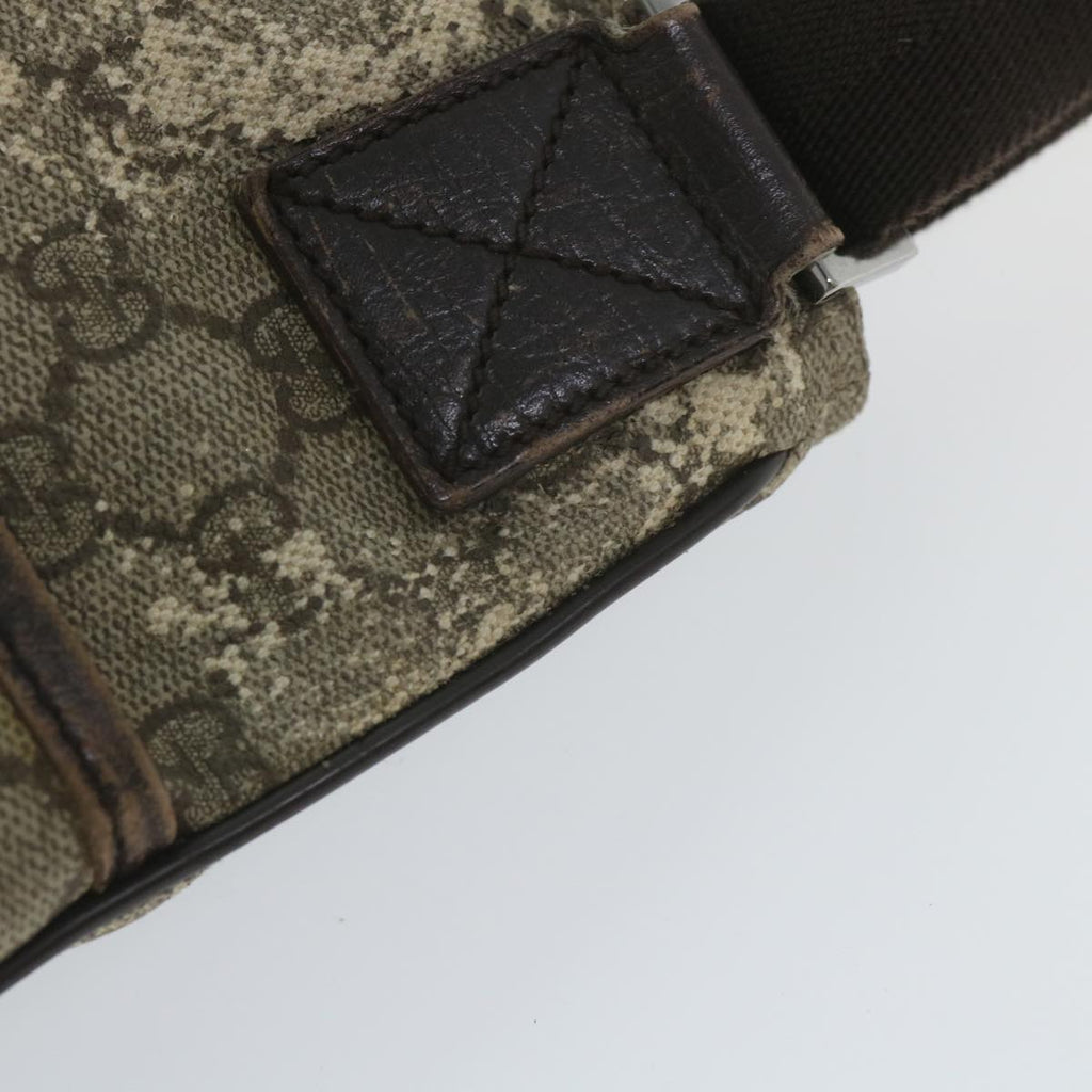 GUCCI GG Canvas Shoulder Bag Coated Canvas Beige 141198 ti1265