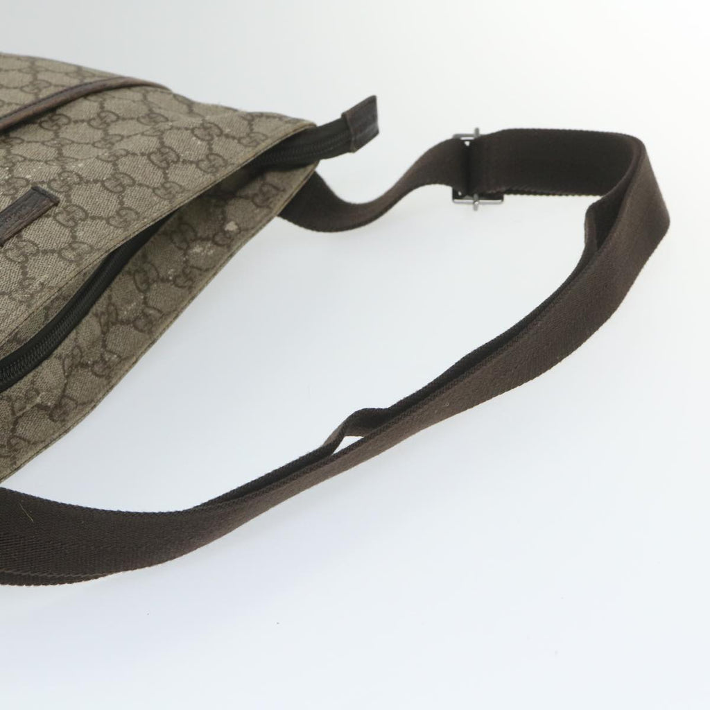 GUCCI GG Canvas Shoulder Bag Coated Canvas Beige 141198 ti1265