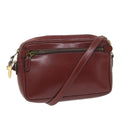 GUCCI Shoulder Bag Leather Red ti1270
