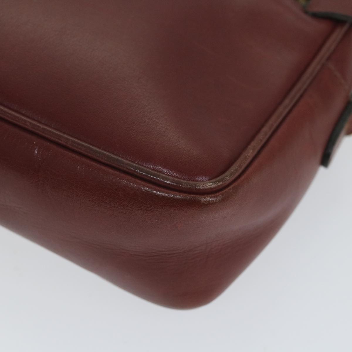 GUCCI Shoulder Bag Leather Red ti1270
